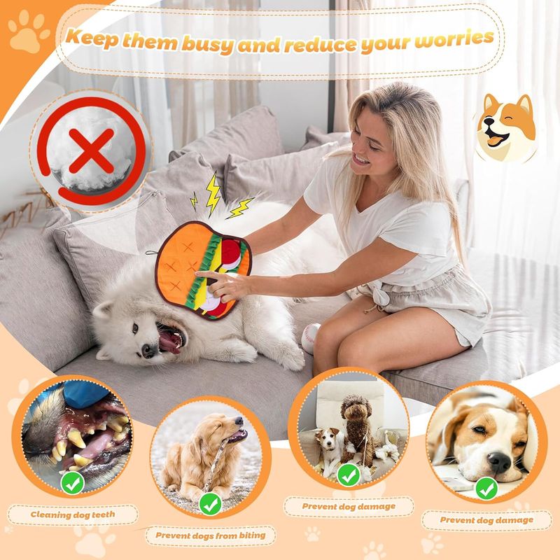 LovuPet Jouet interactif pour chien à alimentation lente