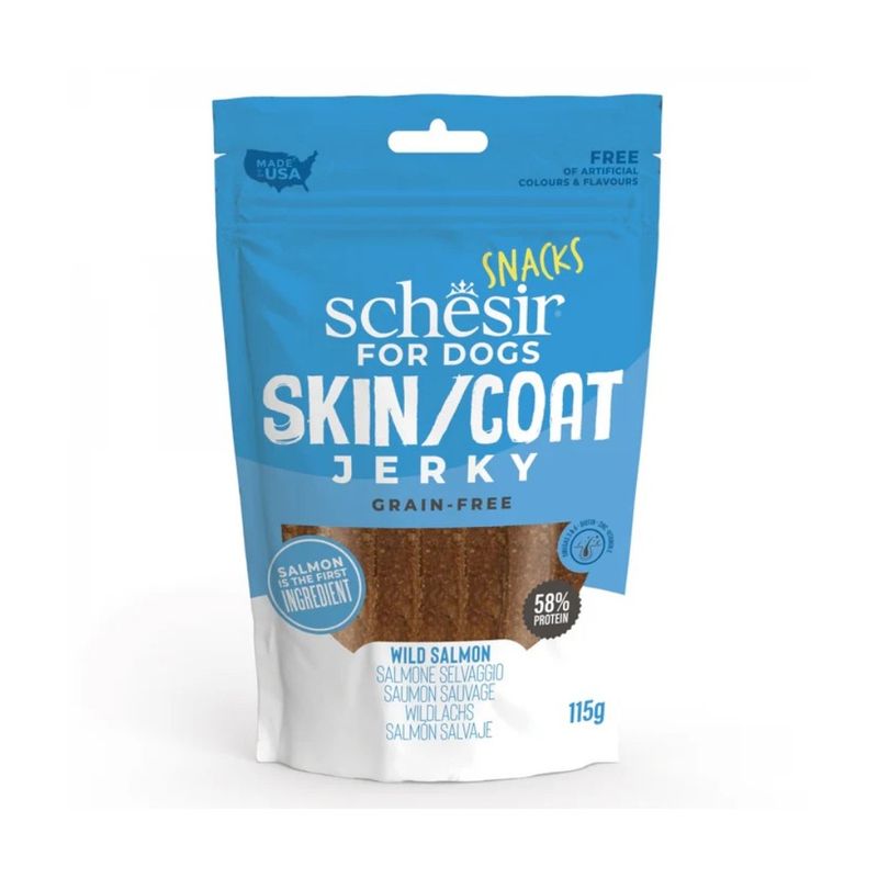 SCHESIR - Schesir Jerky - Saumon Friandises Snack Chien