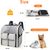 ZENITHMIND Sac à Dos de Transport pour Chat,Noir