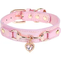 KPYTE Collier pour chat et chien en strass en forme de cœur