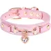 KPYTE Herzförmiges Strass-Halsband für Katzen und Hunde