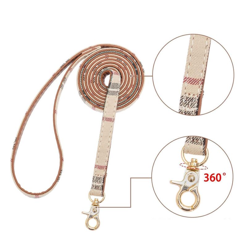 KPYTE Ensemble collier pour chien, bandana triangulaire et laisse