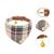 KPYTE Ensemble collier pour chien, bandana triangulaire et laisse