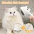 LovuPet Brosse à vapeur pour chien et chat avec bouton de déverrouillage
