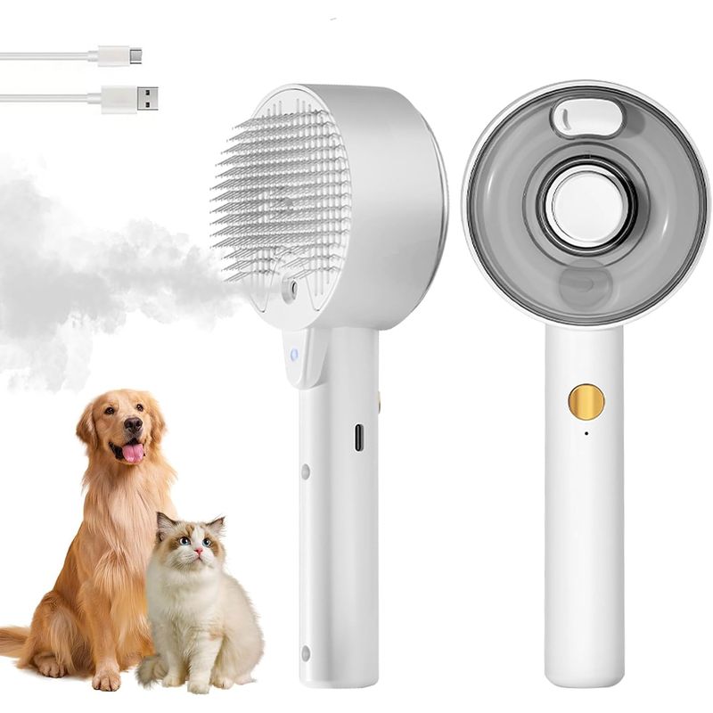 LovuPet Brosse Autonettoyante pour Chien et Chat avec Réservoir d’Eau