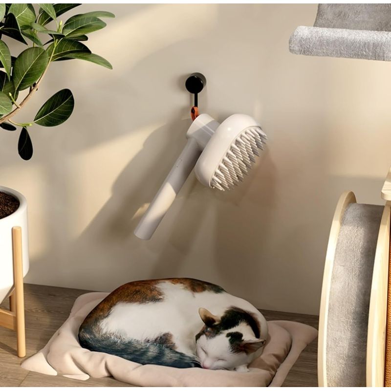LovuPet Brosse à vapeur 3 en 1 pour chats et chiens