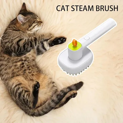 LovuPet Brosse à vapeur 3 en 1 pour chats et chiens