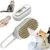 LovuPet Brosse à Vapeur  4 en 1, Épilation et Massage pour Chats-Blanc