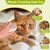 LovuPet Brosse Chat Vapeur Pour la Mue Avec Bouton de Nettoyage Facile