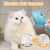 LovuPet Brosse à vapeur pour chien et chat avec bouton de déverrouillage