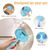 LovuPet Brosse à vapeur pour chien et chat avec bouton de déverrouillage