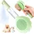 LovuPet Brosse pour chat avec bouton de déverrouillage, outil de massage
