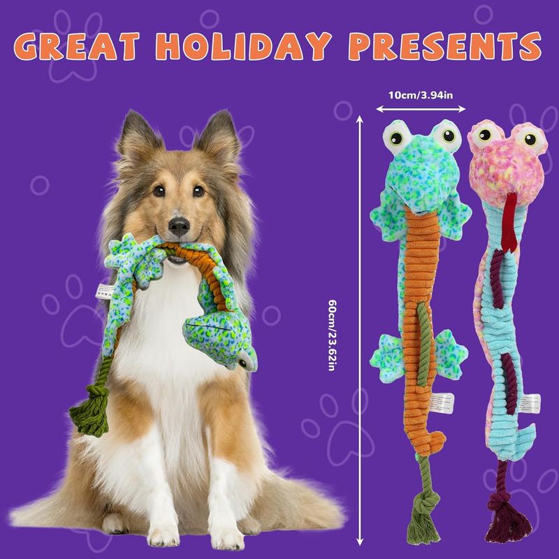 LovuPet Jouets pour chien froissés, peluche couinante