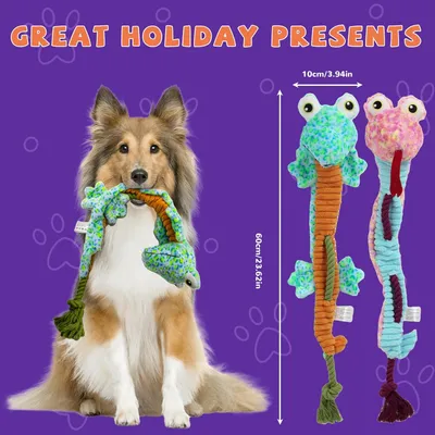 LovuPet Jouets pour chien froissés, peluche couinante