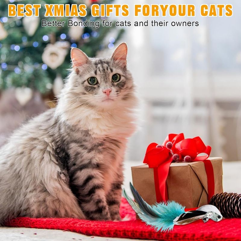 LovuPet 8 Pièces Jouets pour Chats Interactifs d'intérieur