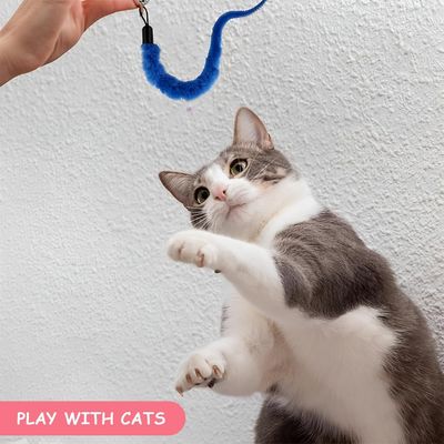 LovuPet 11 Pièces Jouets à Plumes pour Chats, Jouet Interactif pour Chat