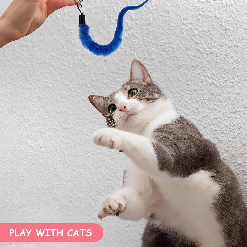 LovuPet 11 Pièces Jouets à Plumes pour Chats, Jouet Interactif pour Chat