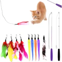 LovuPet 11 Pièces Jouets à Plumes pour Chats, Jouet Interactif pour Chat