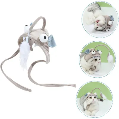 KPYTE Jouet en plumes pour chapeau de chat