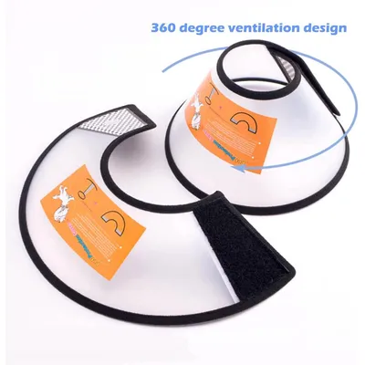ZENITHMIND Collier pour Chien, Cône Anti - Morsure(Cou:18-27cm)