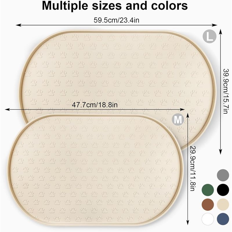 Tapis d'alimentation pour chats et chiens