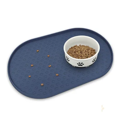 KPYTE Alfombrilla de alimentación para gatos y perros