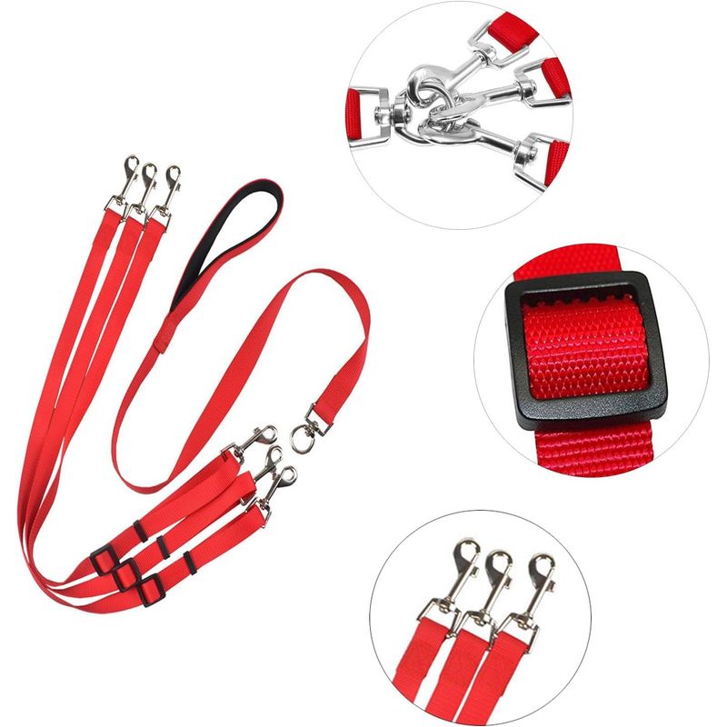 LovuPet Laisses pour Chien 3 en 1 Laisse,Multi-Animaux SéParateur De Laisse