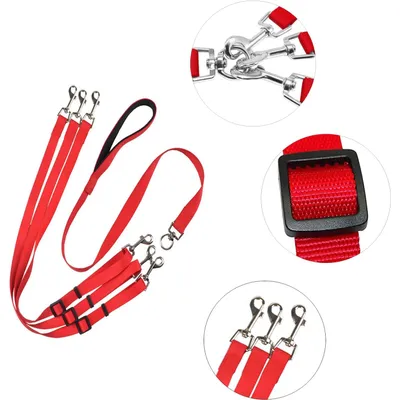 LovuPet Laisses pour Chien 3 en 1 Laisse,Multi-Animaux SéParateur De Laisse