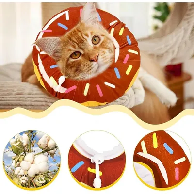ZENITHMIND Collier conique doux réglable pour chat