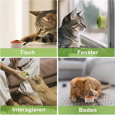 LovuPet Boule Herbe à Chat à Lécher,Jouet Boule d'herbe à Chat