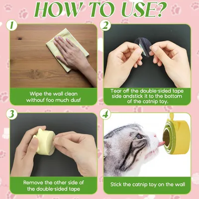 LovuPet Boule Herbe à Chat à Lécher,Jouet Boule d'herbe à Chat