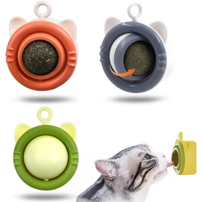 LovuPet Boule Herbe à Chat à Lécher,Jouet Boule d'herbe à Chat