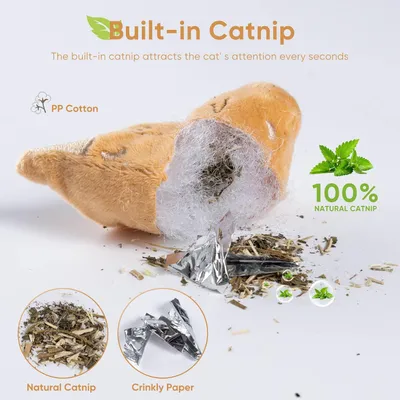 LovuPet Jouet pour Chat,Peluche pour Chat Jouets,Jouet Interactif pour Chat