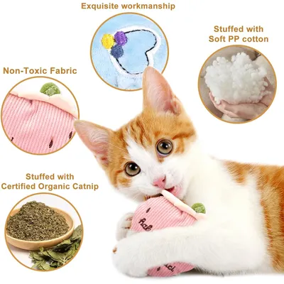 LovuPet Jouet pour Chat,Peluche pour Chat Jouets,Jouet Interactif pour Chat