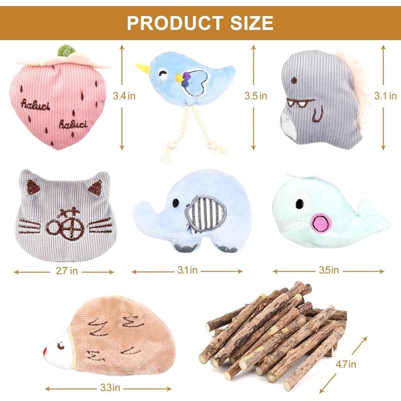 LovuPet Jouet pour Chat,Peluche pour Chat Jouets,Jouet Interactif pour Chat