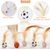 LovuPet 6Pcs Jouet Balles Rebon-dissantes en Plumes pour Chat