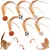 LovuPet 6Pcs Jouet Balles Rebon-dissantes en Plumes pour Chat