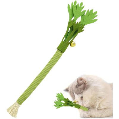 LovuPet Bâtonnets de céleri interactifs pour chats avec clochette