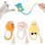 LovuPet 4PCS Jouets Interactifs pour Chat, Corde à Taquiner pour Chat