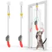 LovuPet 2Pcs Jouet Chat Interactif Souris Suspendue avec Queue à Plumes