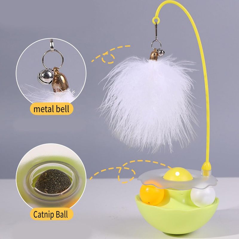 LovuPet Jouet interactif Tumblers Teaser Stick Wobble Mechanism