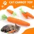 LovuPet 4pcs Carrot Cat Toys, Jouets en Corde Tressée