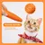 LovuPet 4pcs Carrot Cat Toys, Jouets en Corde Tressée