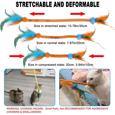 LovuPet Jouet Chat Interactif,Jouets pour Chats à Ressort avec Boules Herbe