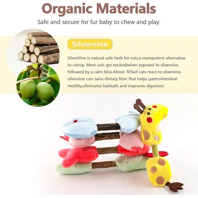 LovuPet Herbe à Chat, Bâtonnets à Mâcher Matatabi, Bâtonnets Herbe à Chat