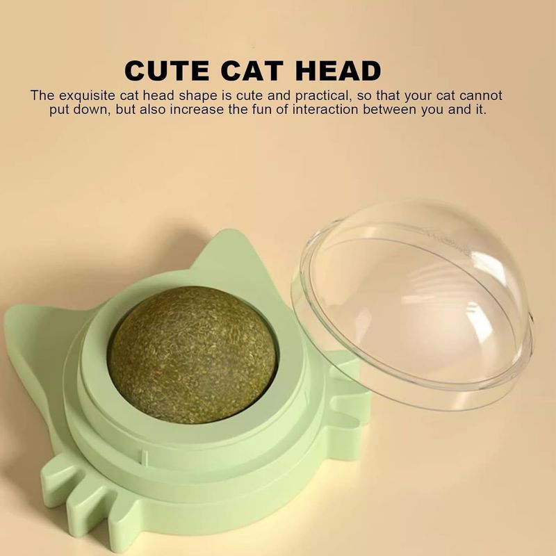 LovuPet Boule D'herbee À Chat Murale pour Chats,Boules D'herbee