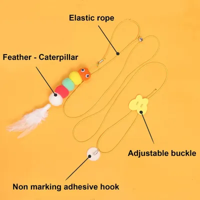 LovuPet Jouets pour Chats Suspendus, 3Pcs Colorés Jouet Chat