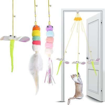 LovuPet Jouets pour Chats Suspendus, 3Pcs Colorés Jouet Chat