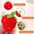LovuPet Lot de 6 jouets interactifs pour chat en forme de fruits