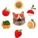 LovuPet Lot de 6 jouets interactifs pour chat en forme de fruits